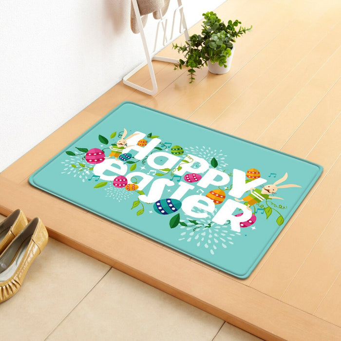 Happy Easter Themed Floor Carpet