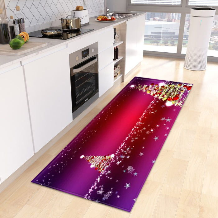 Anti-Slip Merry Christmas Printed Floor Mat