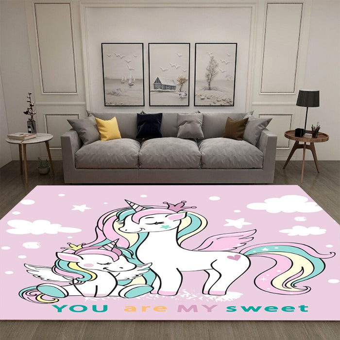 Non-Skid Unicorn Printed Floor Mat