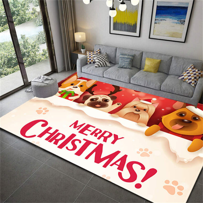 Anti-Slip Christmas Art Printed Floor Mat