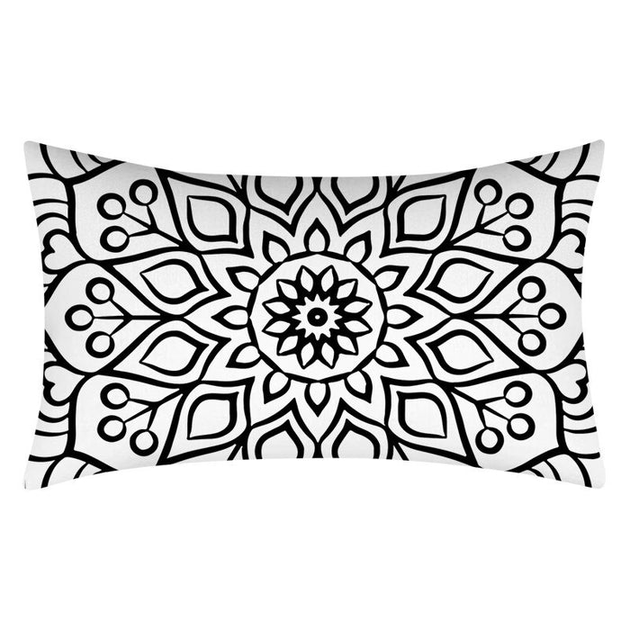 Geometric Art Printed Rectangular Pillow Cover