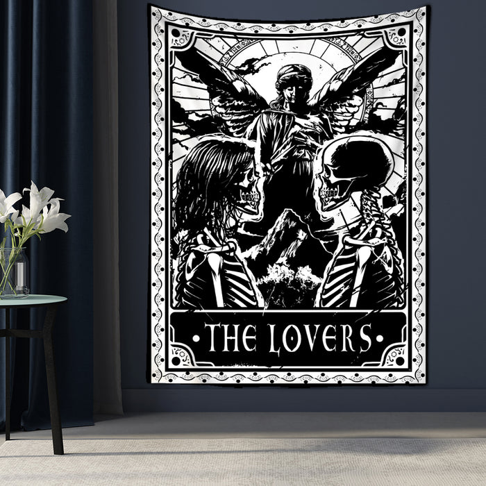 Tarot Card Moon Tapestry Wall Hanging Tapis Cloth