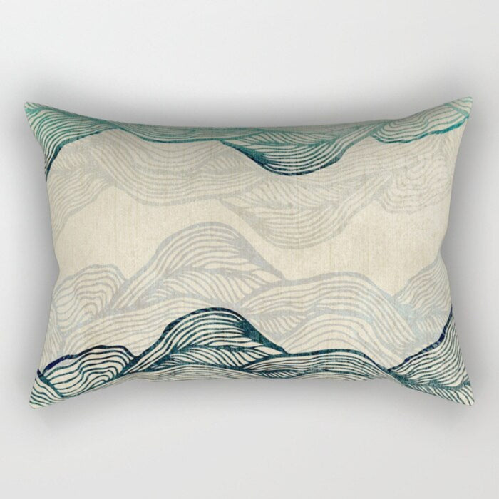 Art Printed Rectangular Pillow Cover