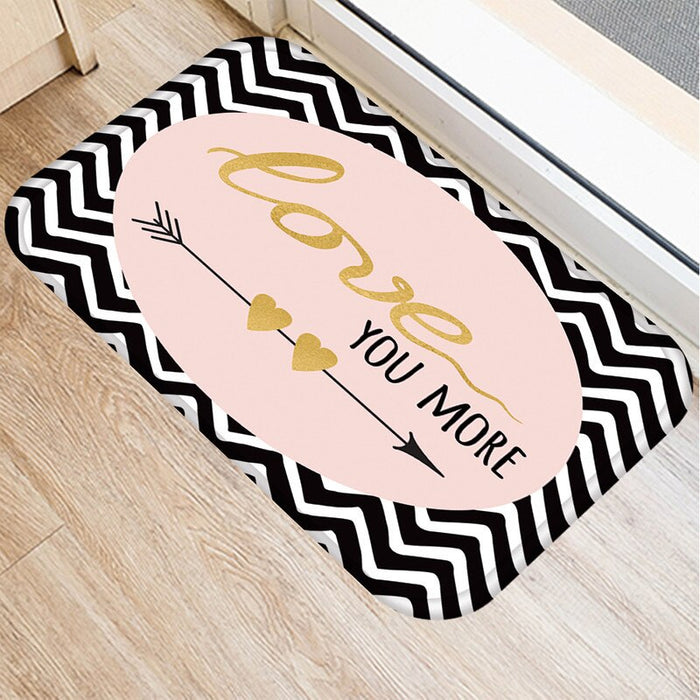 Non-Slip Painted Style Printed Floor Mat For Home