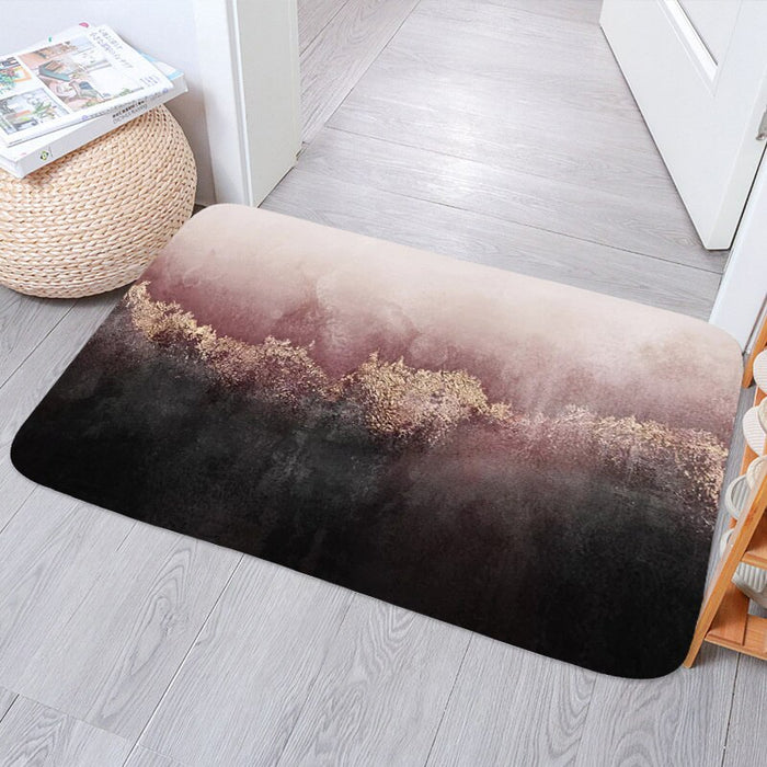Non-Slip Nordic Rectangular Printed Floor Mat