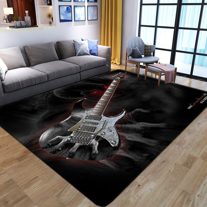 Anti-Slip Guitar Pattern Printed Floor Mat