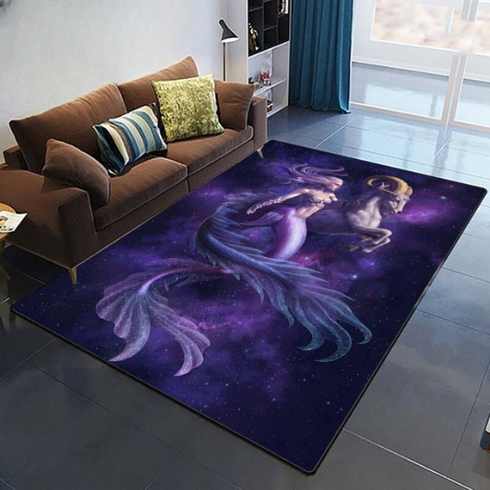 Non-Skid Zodiac Printed Floor Rug