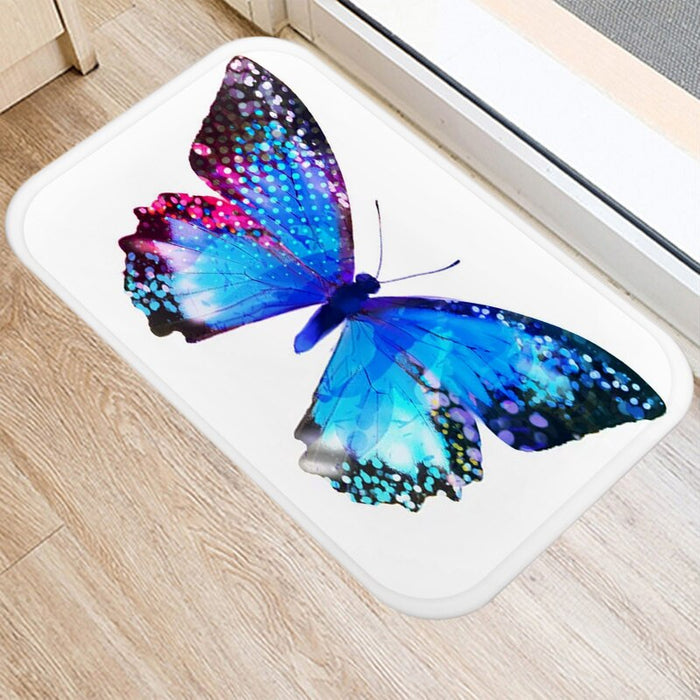 Anti-Slip Butterfly Print Floor Mat