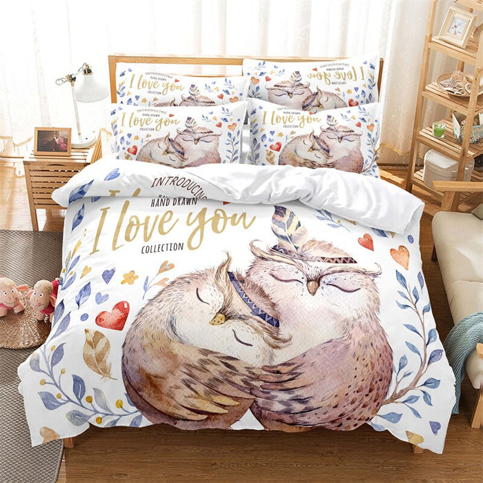 Animal Theme Duvet Cover Bedding Set