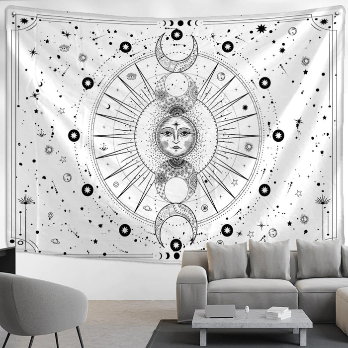 Vintage Dark Constellation Tapestry Wall Hanging