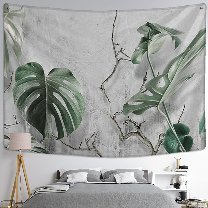 Watercolor Leaves Tapestry Wall Hanging Tapis Cloth